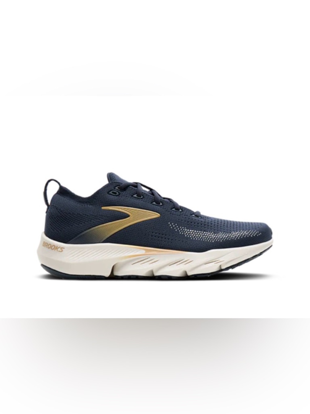 Brooks Glycerin Flex Men's Navy and Gold Running Shoes - Performance Trainer